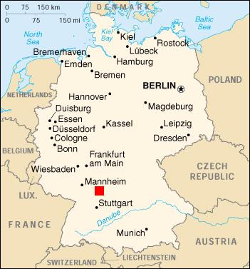 Lage der Station in Deutschland